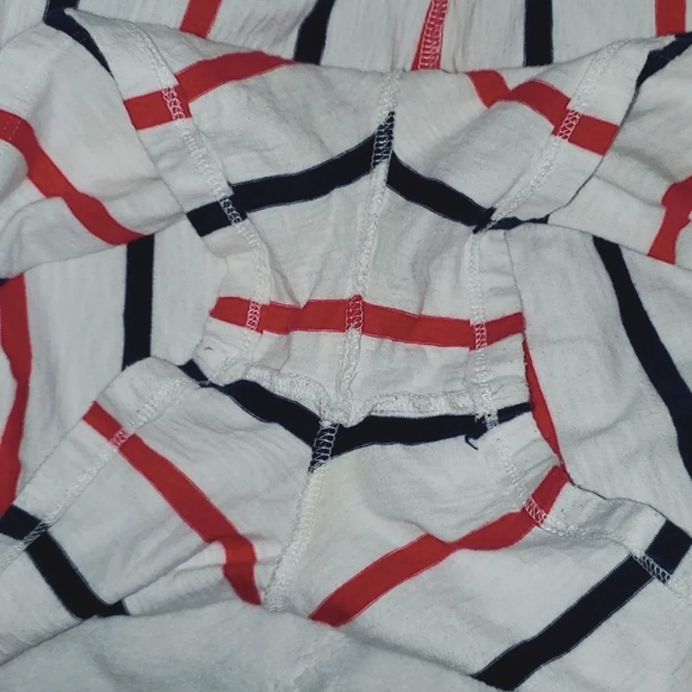 Vineyard Vines for Target Red, White, and Blue, Striped Romper Size Medium - Picture 6 of 8